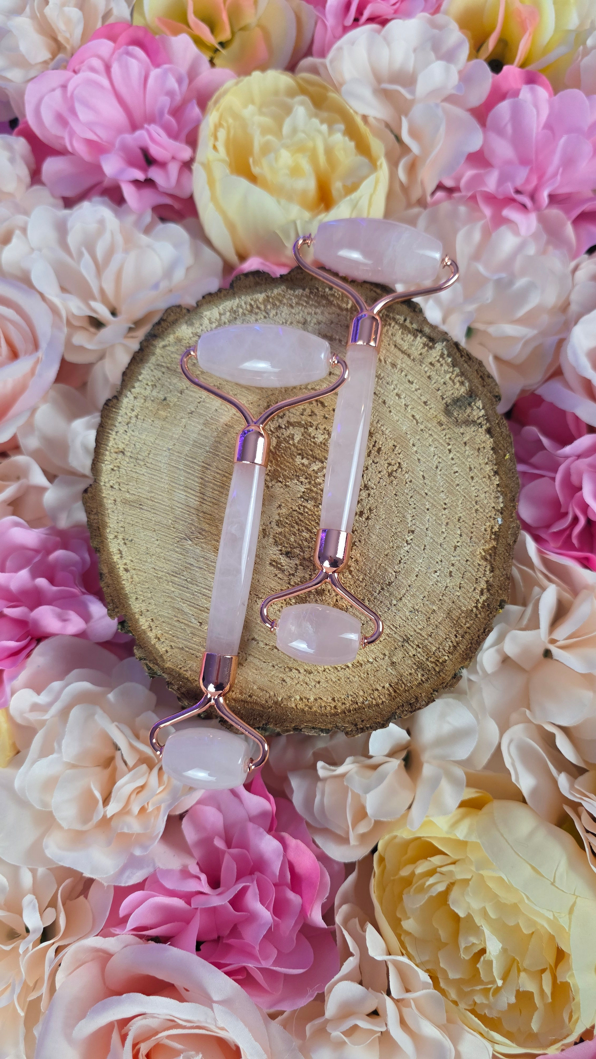 Rouleau Massage Quartz Rose