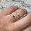 Miniature : Bague ajustable chaine Zoé (blanc ou noir) 