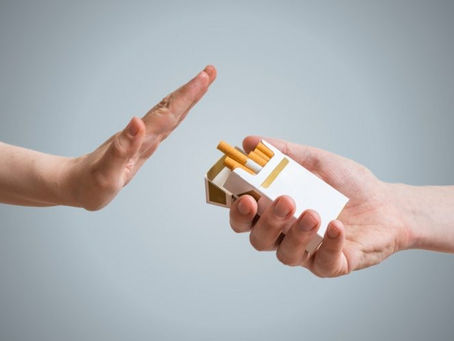 Cigarro - Sempre é hora de pensar em parar.