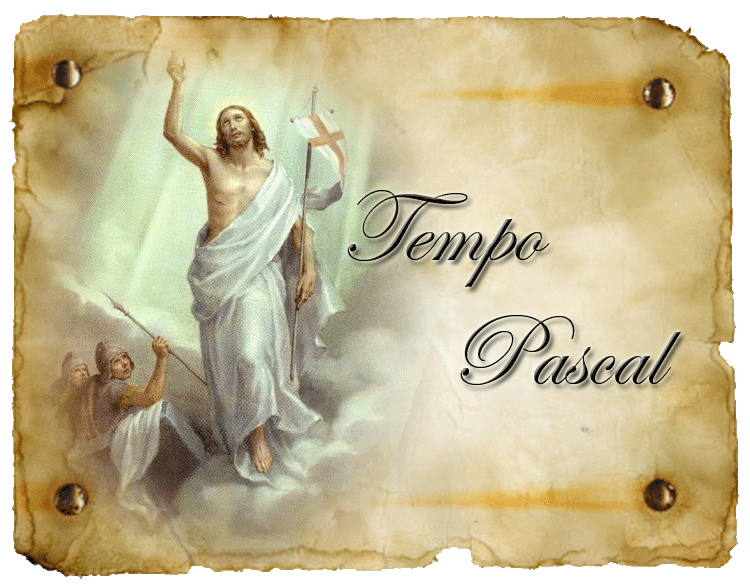Cantai, cristãos, afinal: Salve ó vítima pascal! Cordeiro inocente, o Cristo abriu-nos do Pai o aprisco