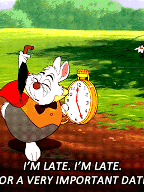 White Rabbit & time anxiety