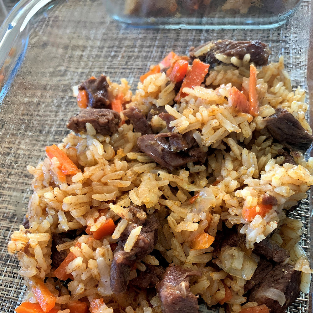 Bison Plov (Bison Rice Pilaf)