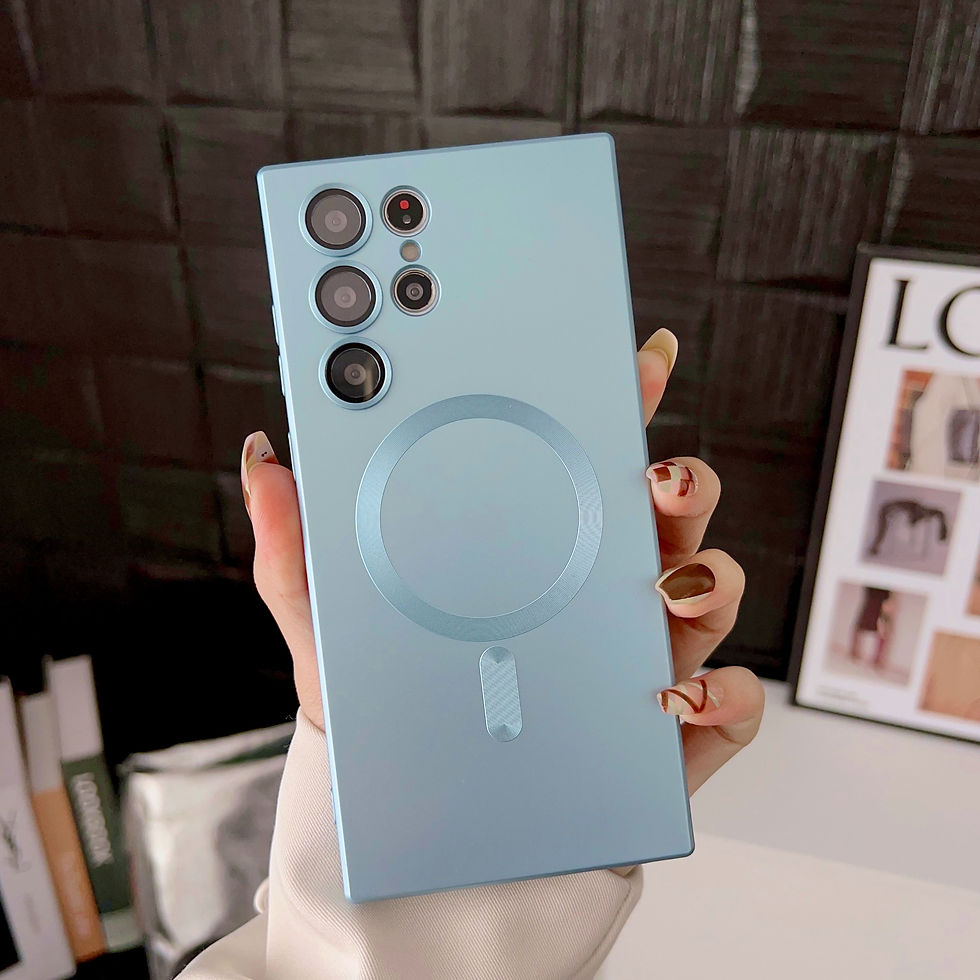 Miniatura: Capa de luxo com carregamento sem fio magnético para Samsung Galaxy S26 S25 S24