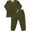 Thumbnail: Baby Ribbed 2 piece Clothing Set (Khaki Green)