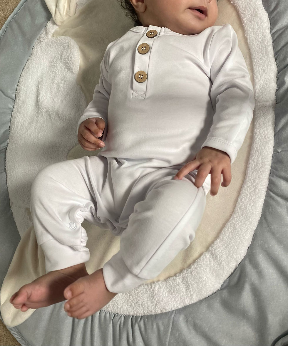 Thumbnail: Baby Romper (Footless) (2 pack) (Khaki Green and Grey)