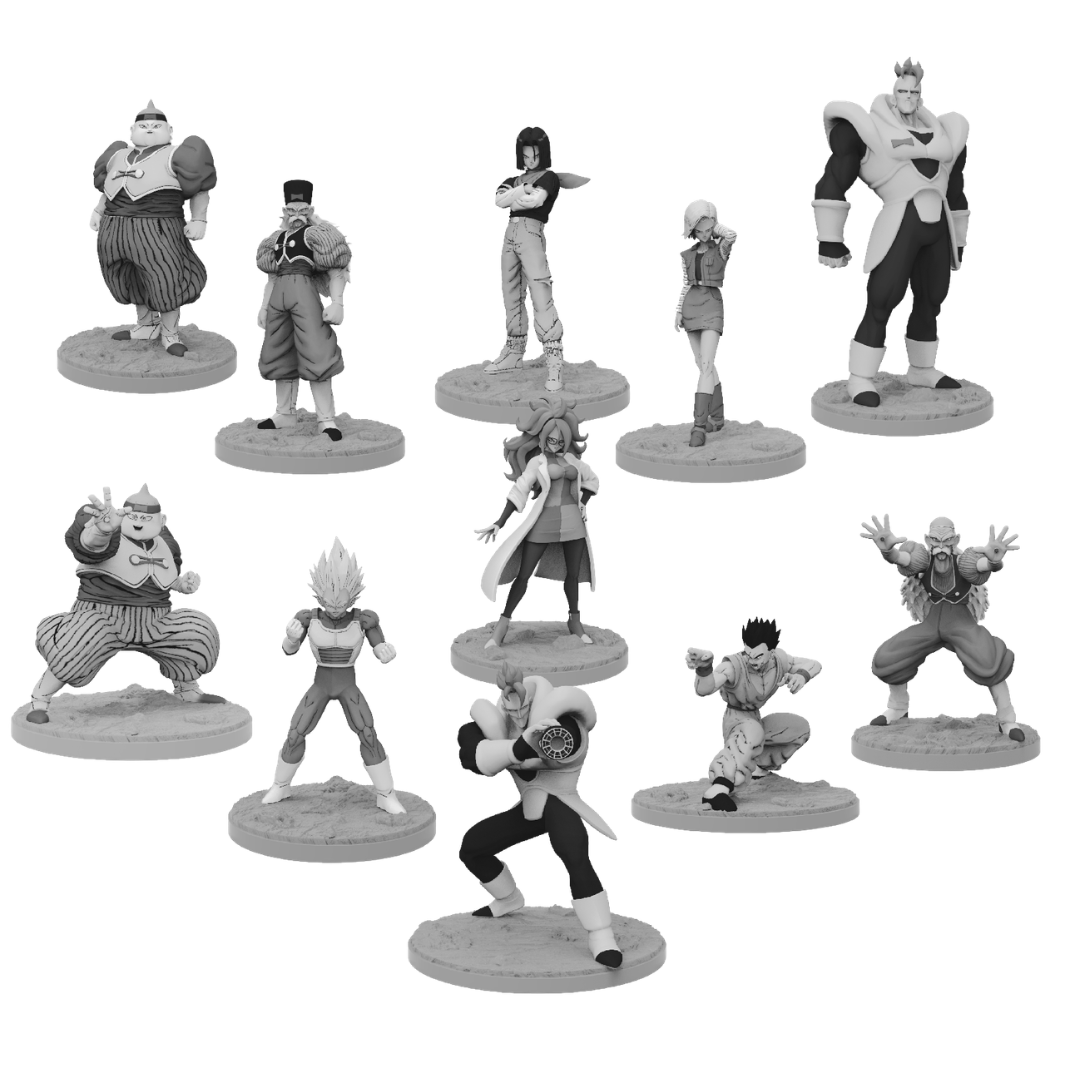Pack 11 figuras de Dragon ball z saga de los androides + a21