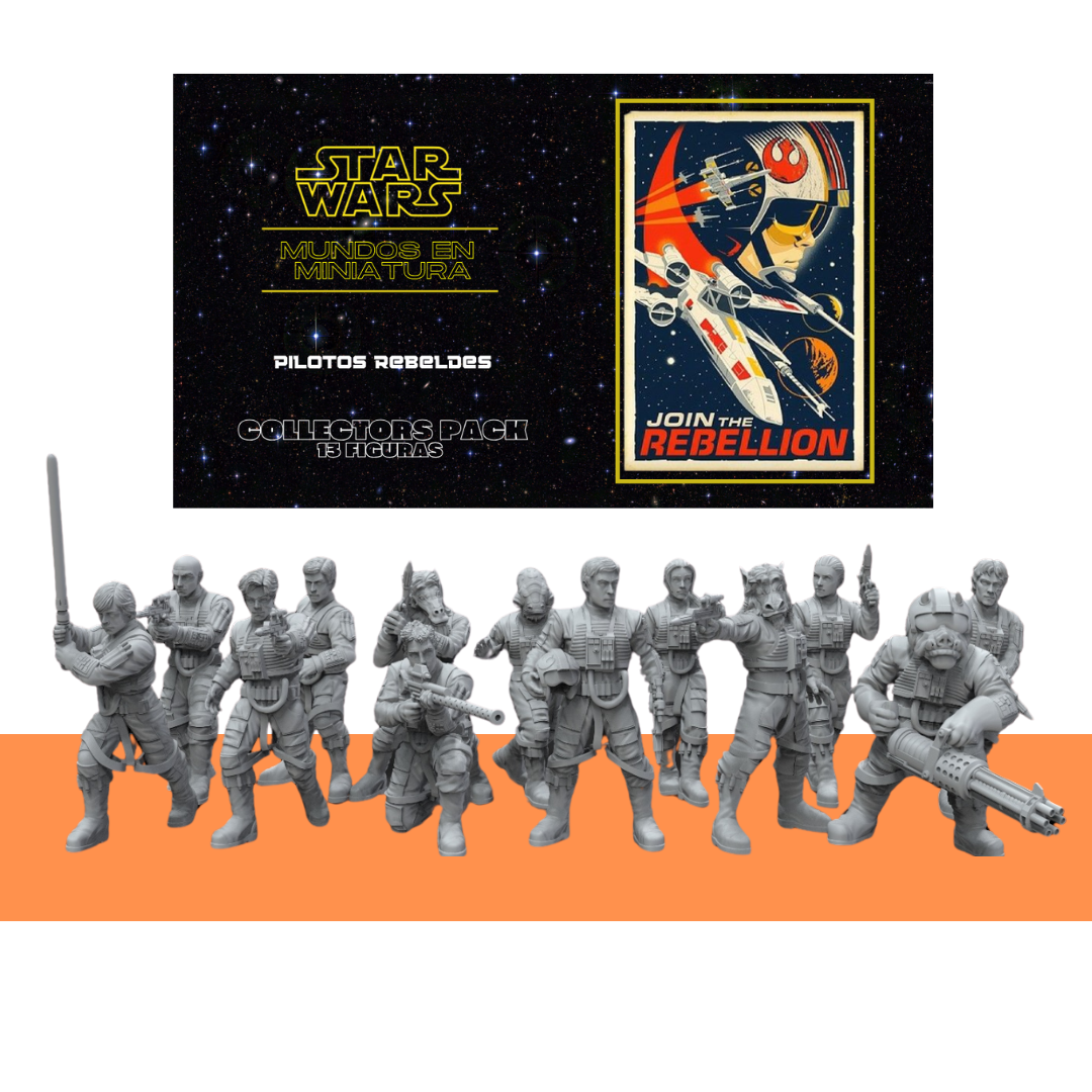 Set de pilotos rebeldes (13 figuras)