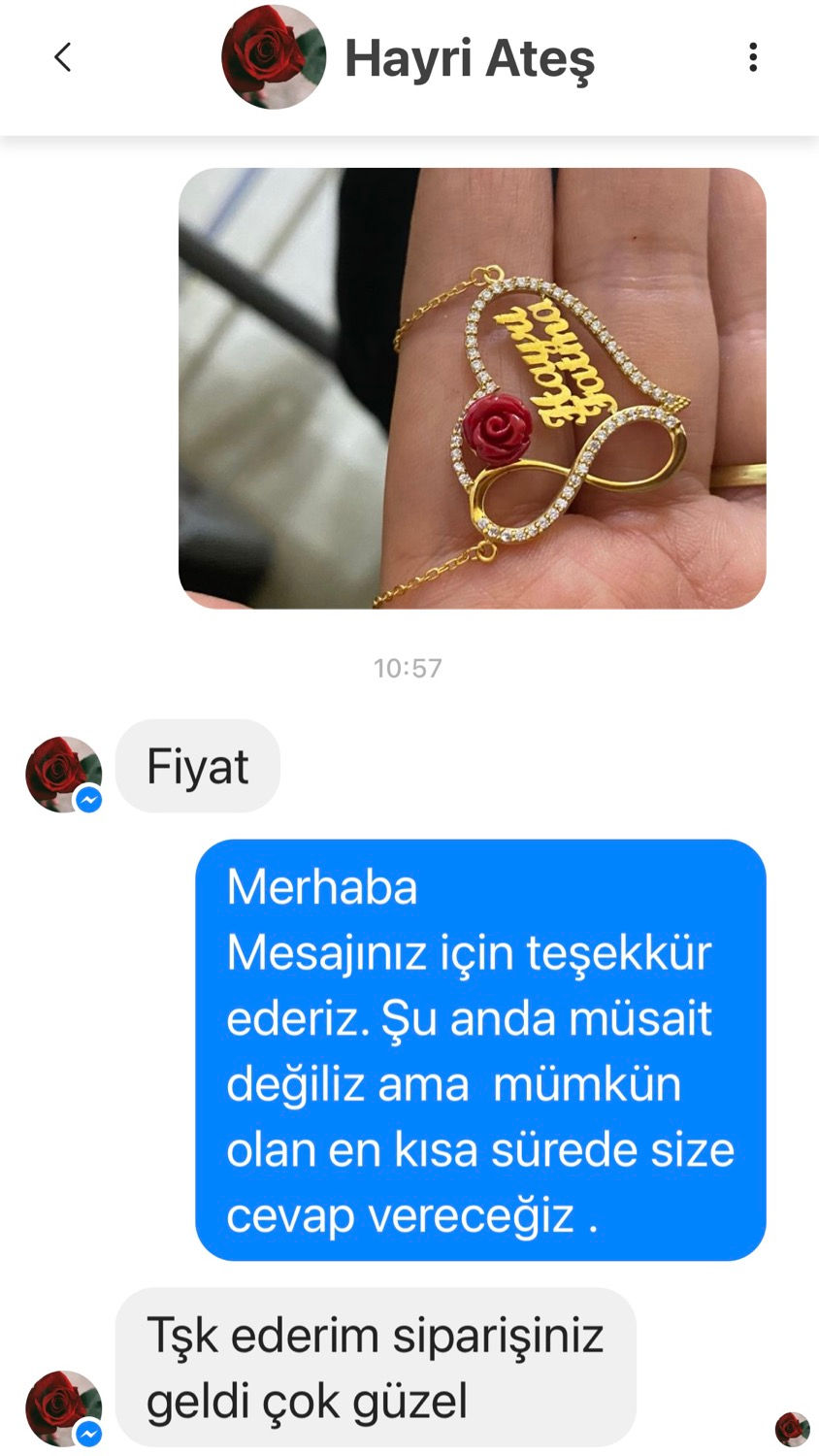 Küçük resim: Sonsuz Aşk Gül Kolye