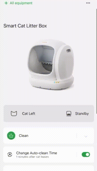 Self cleaning cat litter box