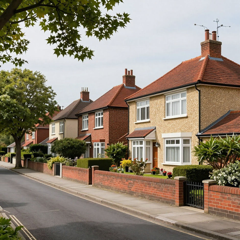 classic 1930s semi detatched properties in staines