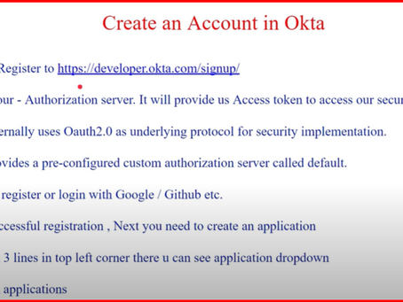 Oauth + OKTA
