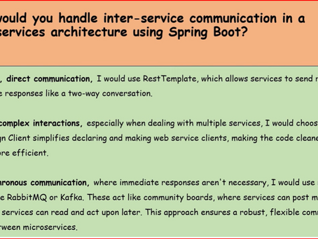Spring SpringBoot Tricky Q & A