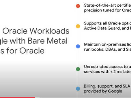 Oracle DB in GCP BareMetal Solution