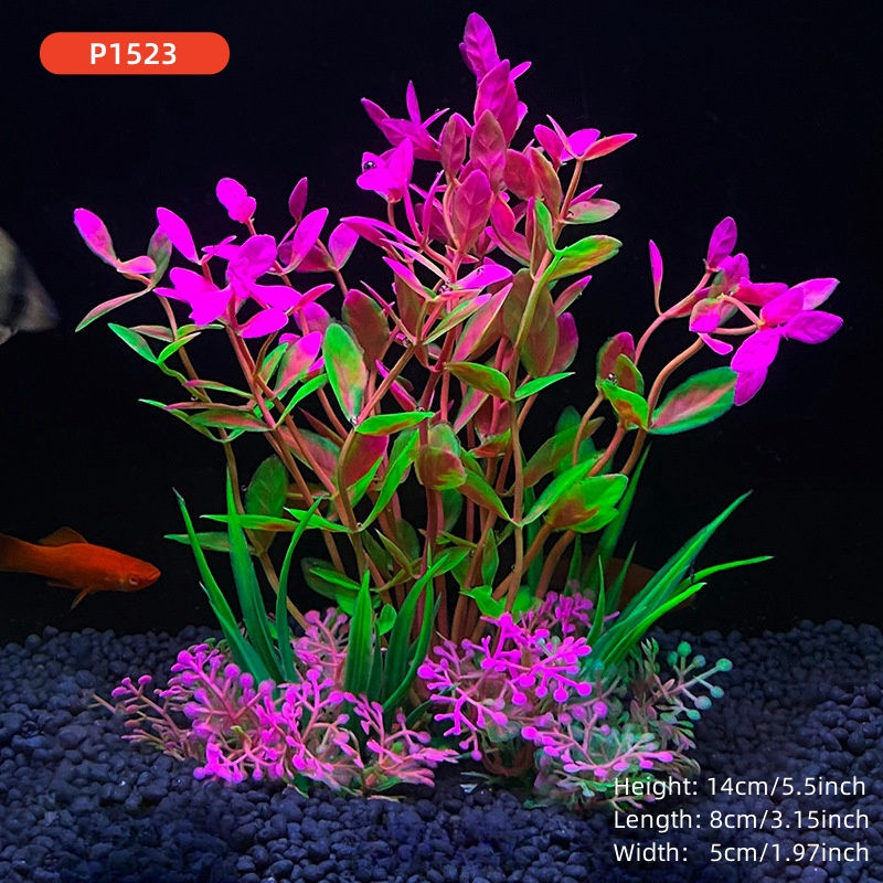 Thumbnail: 14cm/5.5inch Fish Tank Simulation Plant Aquarium Artificial DIY Decor Plants Wat