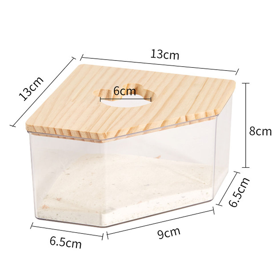 Miniatura: Hamster Bathroom House Clear Hamster Sand Box Bathtub Bathroom Toilet Small Pet 