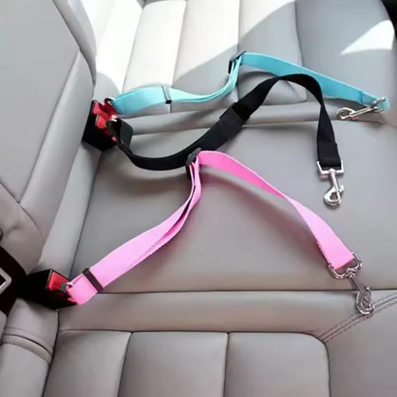 New Dog Car Seat Belt Safety Protector Travel Pets Accessories Dog Leash Collar