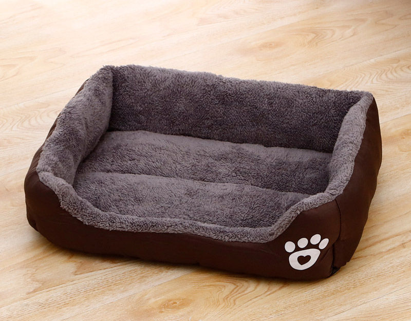 Miniatura: Pet Large Dog Bed Warm House Candy-colored Square Nest Pet Kennel For Small Medi