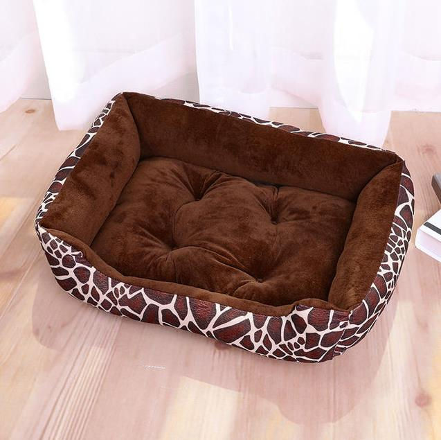 Thumbnail: Pet Large Dog Bed Warm House Candy-colored Square Nest Pet Kennel For Small Medi