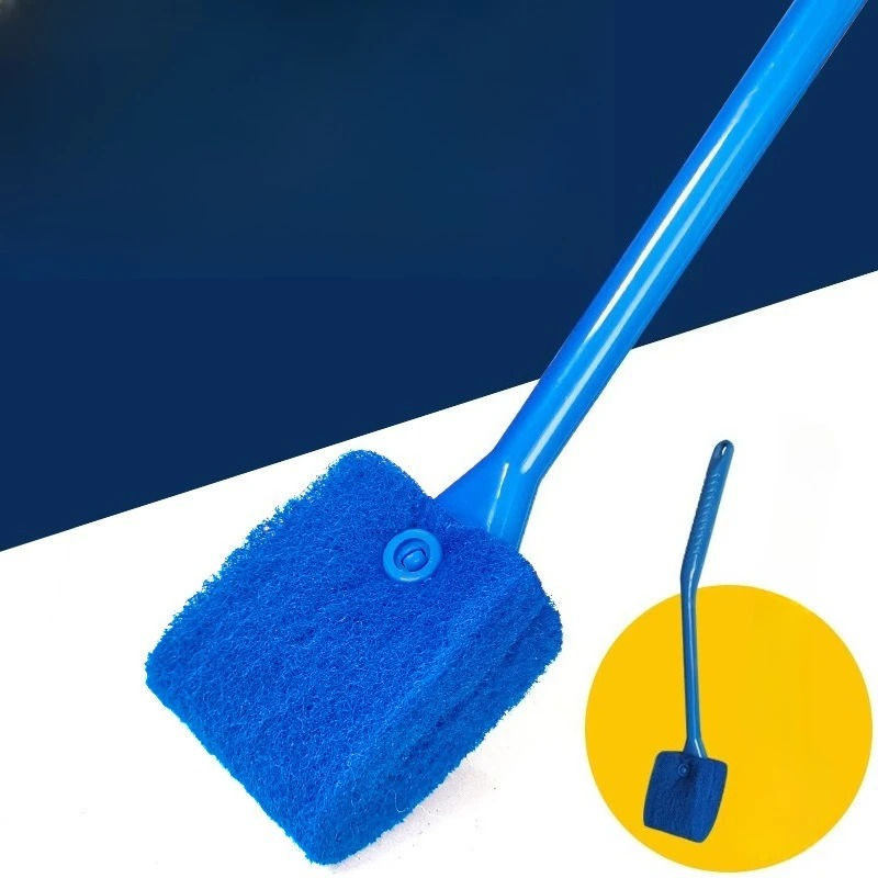 Thumbnail: Fish Tank Brush Long Handle Brush Double-sided Cleaning Brush Aquarium Cleaning 