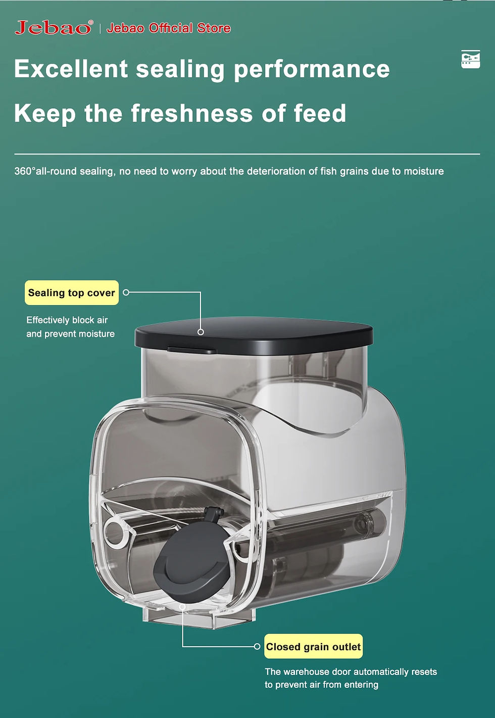 Miniatura: Jebao Jecod New Aquarium Fish Tank Feeder Intelligent Automatic Feeder Digital T