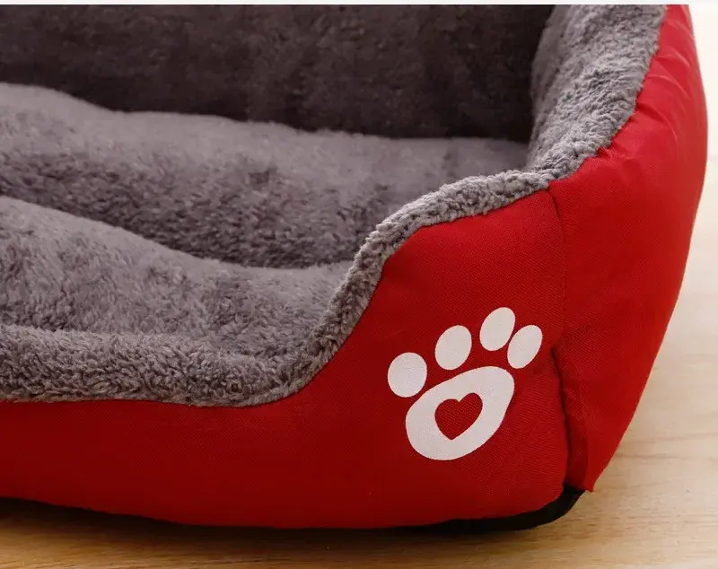 Thumbnail: Pet Large Dog Bed Warm House Candy-colored Square Nest Pet Kennel For Small Medi