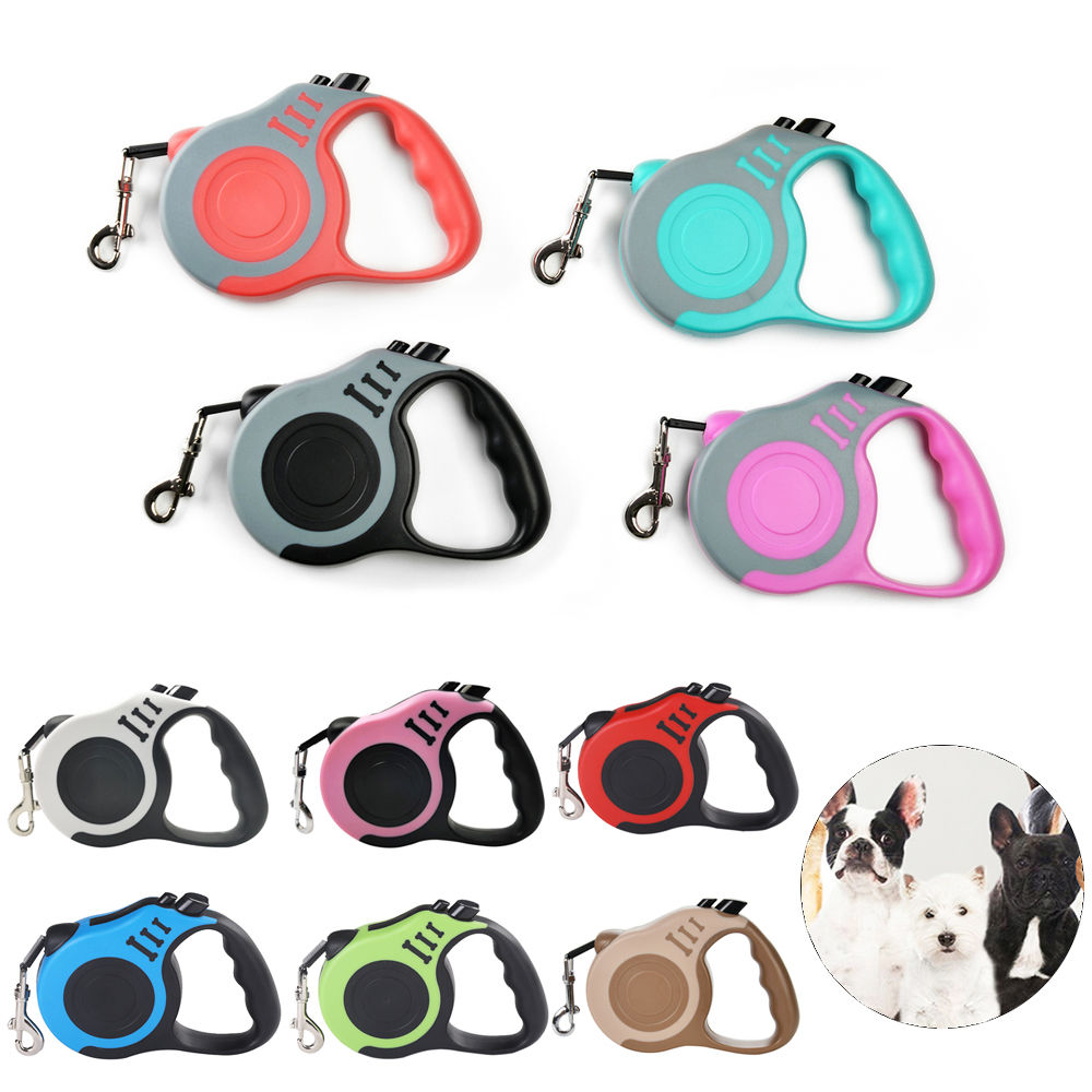 3m 5m Dog Leash Strong Nylon Puppy Lead For Small Medium Large Dogs Cats Automat