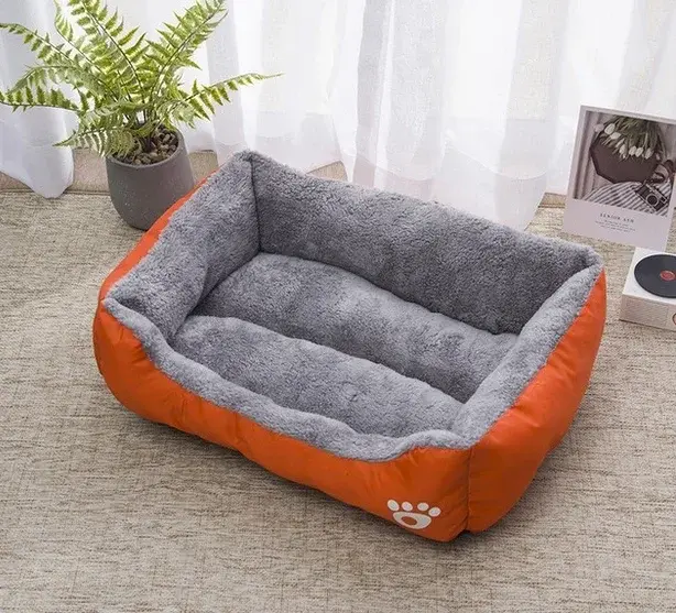Thumbnail: Pet Large Dog Bed Warm House Candy-colored Square Nest Pet Kennel For Small Medi
