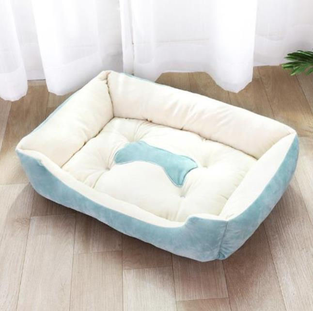 Miniatura: Pet Large Dog Bed Warm House Candy-colored Square Nest Pet Kennel For Small Medi