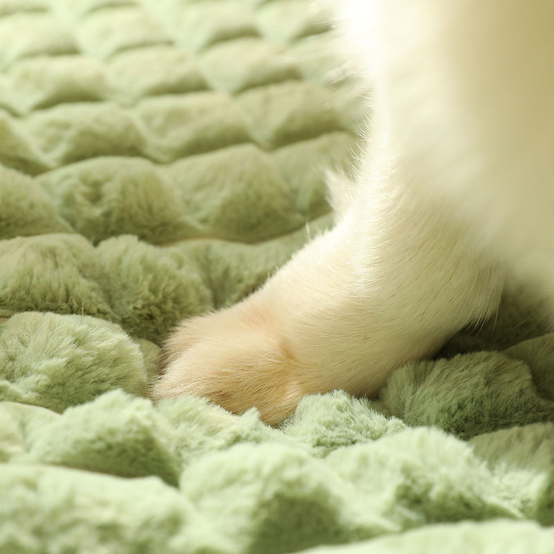 Thumbnail: Dog Mat for Spring Luxury Pad for Small Medium Large Dogs Plaid Bed for Cats Dog
