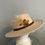 Thumbnail: SOLD Breeders' Cup, Keeneland, Fall Ivory, Cream, Felt Hat "Under Wraps "