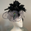 Thumbnail: SOLD Kentucky Derby - Gray and Black  Fascinator  “Dark Wing"