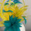 Thumbnail: Kentucky Derby Yellow&Turquoise Fascinator "Turquoise Terrific" Breeders' Cup