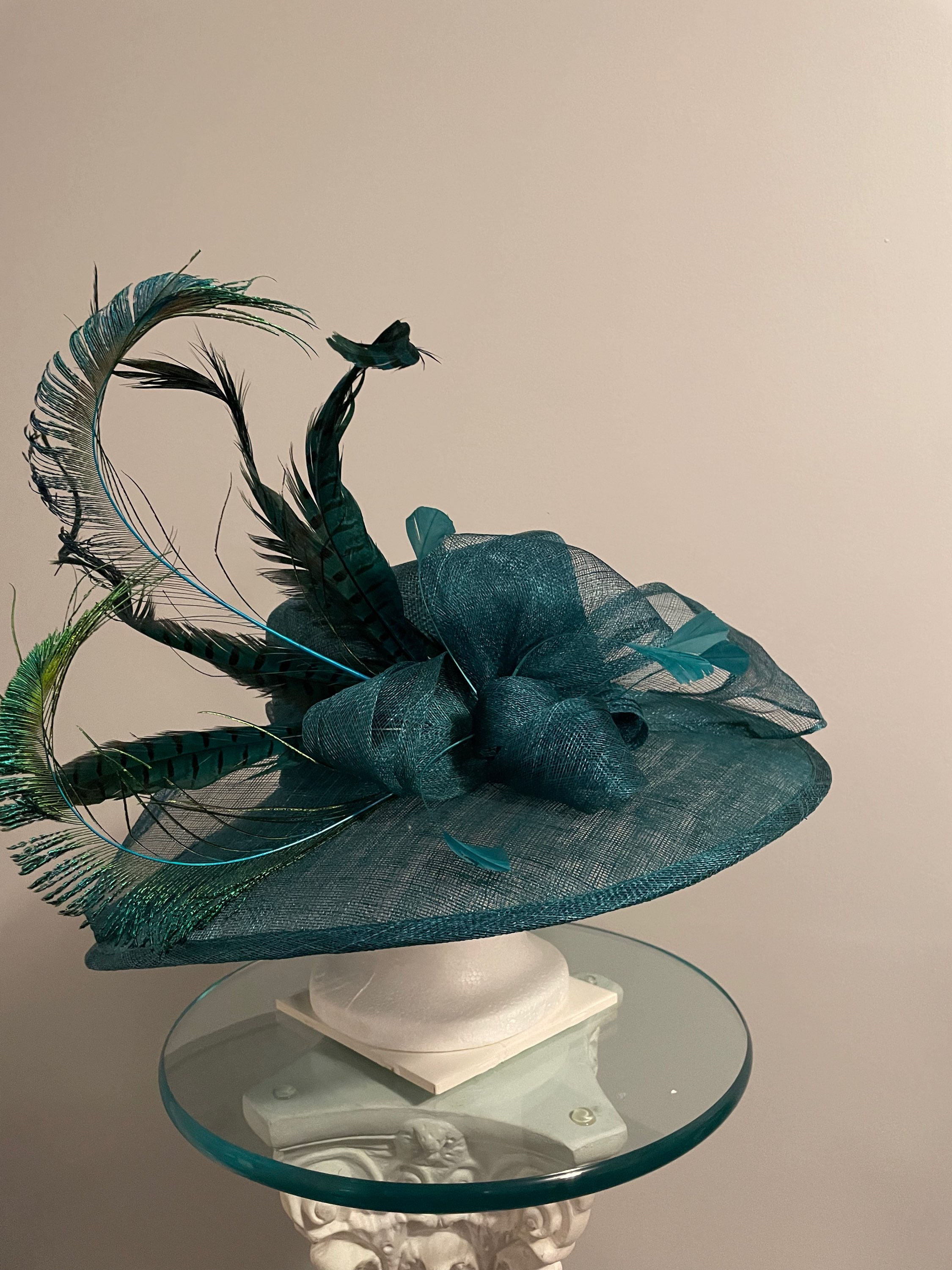 Kentucky Derby Hat - Turquoise Treasure 