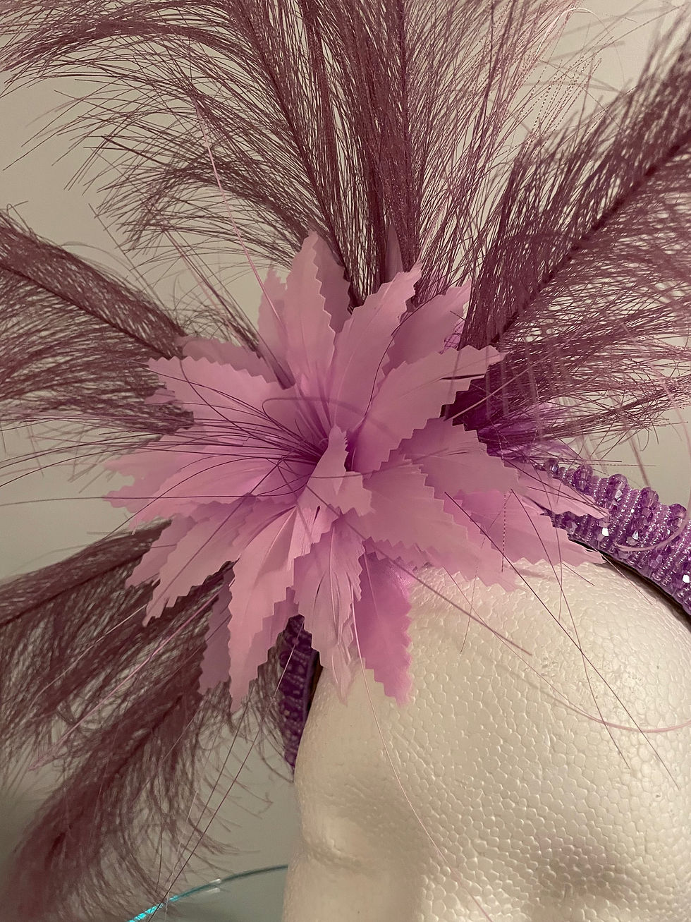 Thumbnail: Kentucky Derby Lavender Fascinator “Lavender Power”