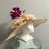 Thumbnail: Kentucky Derby Wide brimmed ivory Hat "Orchid Overjoy" Preakness Belmont