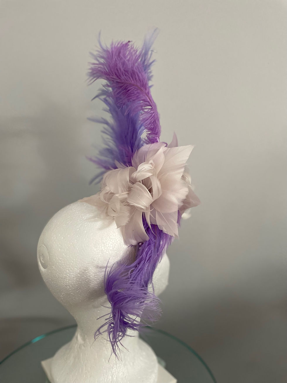 Thumbnail: Kentucky Derby Fascinator lavender, purple fascinator "Playing the Field"