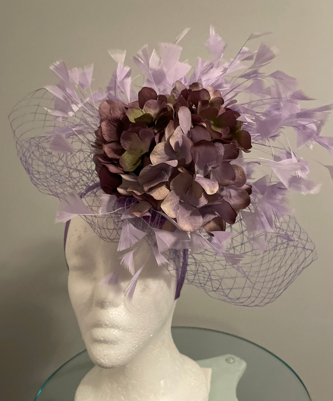Kentucky Derby Fascinator “La La  Lavender”