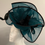 Thumbnail: SOLD  -  dark turquoise jade Fascinator "Twisted Jade"