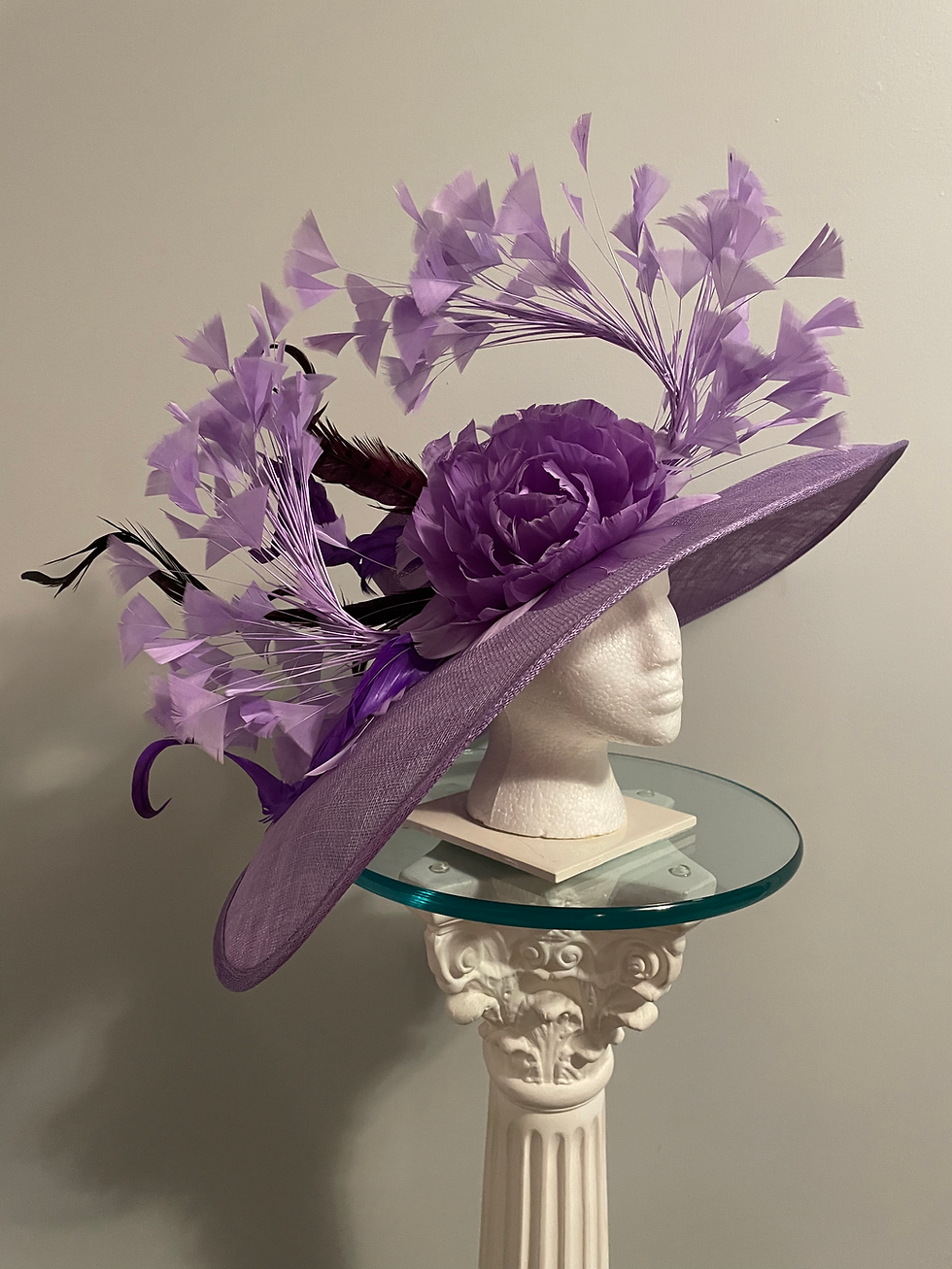Thumbnail: SOLD - Kentucky Derby Hat -“Lucky Lavender Lilac Lady"