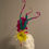 Thumbnail: Kentucky Derby - Breeders' Cup multi-colored Fascinator "Three Trio"