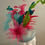 Thumbnail: Kentucky Derby Fascinator multicolored  "Menagerie Mayhem"