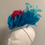 Thumbnail: Kentucky Derby  Colorful  Fascinator “Colorful Filly” Pastel Blue and Fuchsia