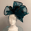 Thumbnail: SOLD  -  dark turquoise jade Fascinator "Twisted Jade"