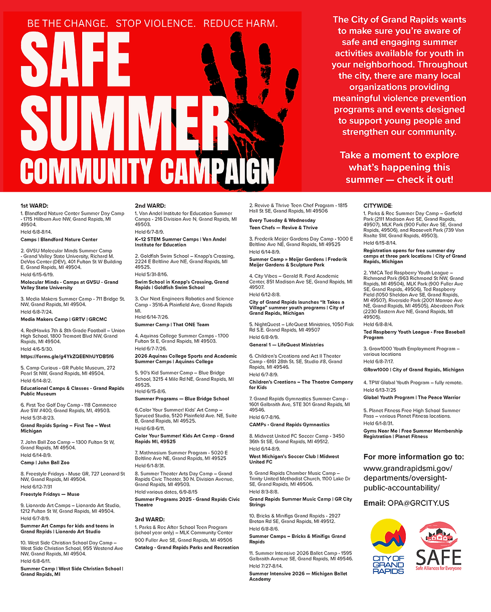 summer’s, It Takes A Village Violence Prevention programs