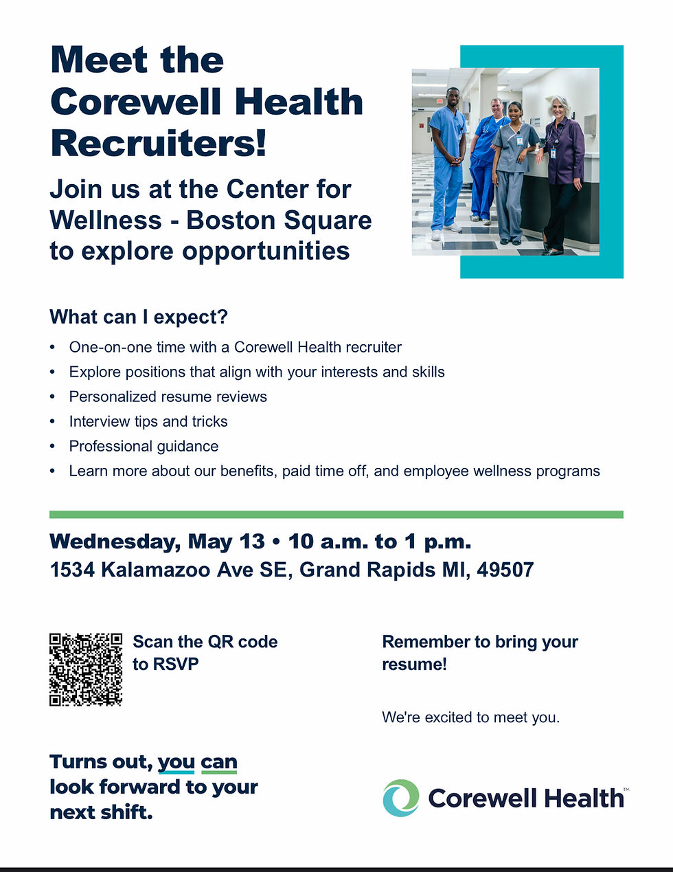 MEET THE COREWELL HEALTH RECRUITERS AT THE HUB07