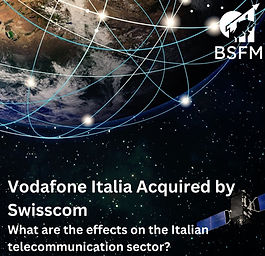 Swisscom's Acquisition of Vodafone Italia: A Game-Changer in Italian Telecomunication Sector