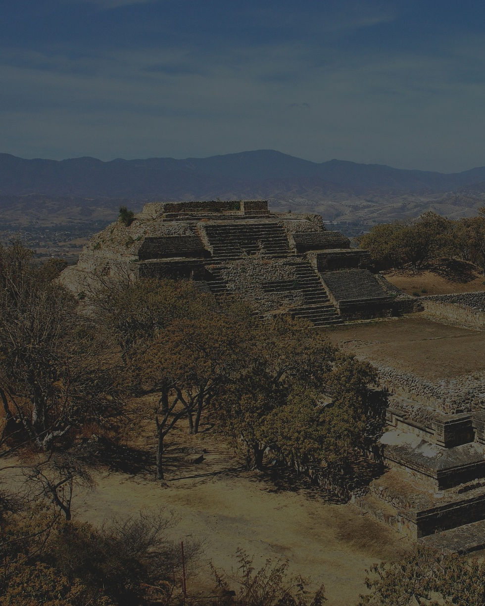 Mesoamerican Pyramids in Oaxaca, Mexico