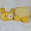 Thumbnail: Tiny Blush Yellow Teddy  themed storage basket with a lid  30*30*45 CM | TB-022