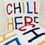 Thumbnail: Embroidered Cushion Cover (Chill Here) - Decorative & Super Soft TB-CC-043
