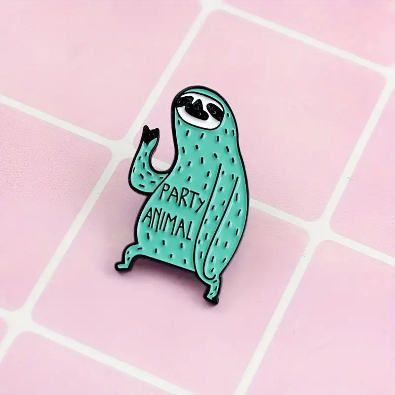 Thumbnail: Sloth Party Animal enamel badge pin
